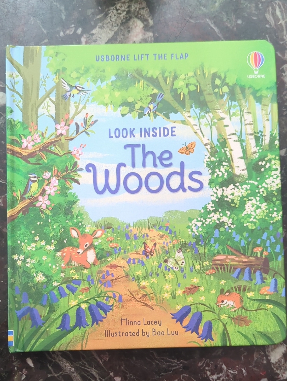 Usborne Book - Look Inside The Woods – Green and Blue Board Book